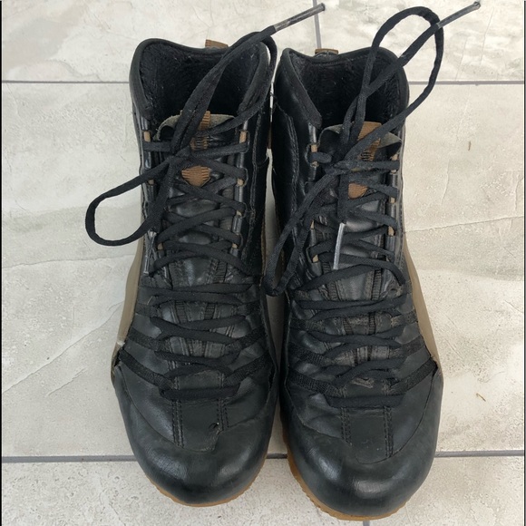 Black & brown leather Pumas for men - Picture 2 of 6